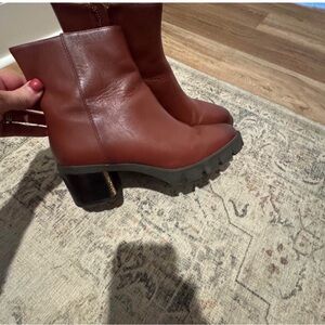 Coach Brown Heeled Boots